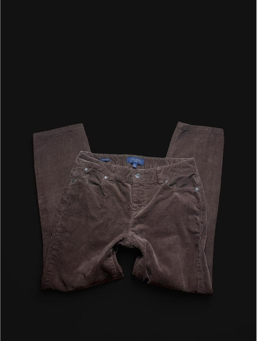 y2k 2000s vintage Brown low-rise capri Talbots corduroy pants